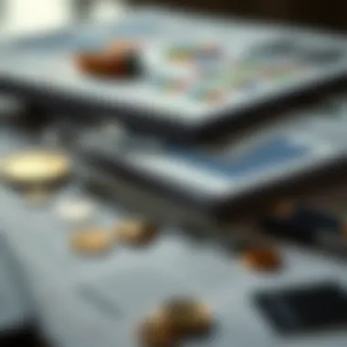 A close-up of investment portfolios and financial documents