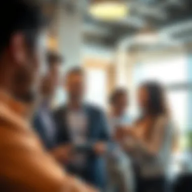 Engaging customer interactions in a vibrant business setting