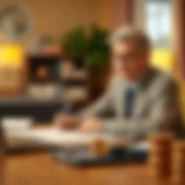 Tax implications illustration for retirement savings