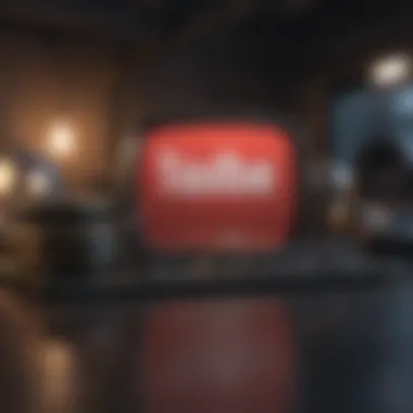 YouTube Algorithm and Video Visibility Visual representation of YouTube's algorithm influencing video visibility