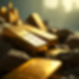 Gold bars symbolizing asset security