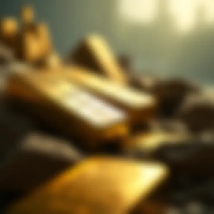 Gold bars symbolizing asset security