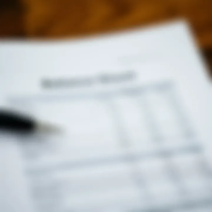 An overview of a balance sheet highlighting asset categories