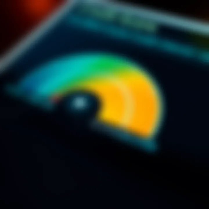 Visual representation of a credit score range