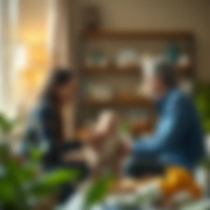 Conceptual representation of family lending dynamics