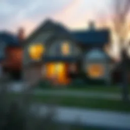Conceptual illustration of home financing