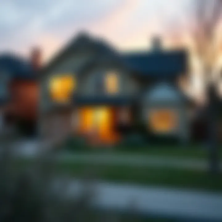 Conceptual illustration of home financing