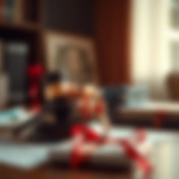 Visual representation of legal documents associated with gift taxation