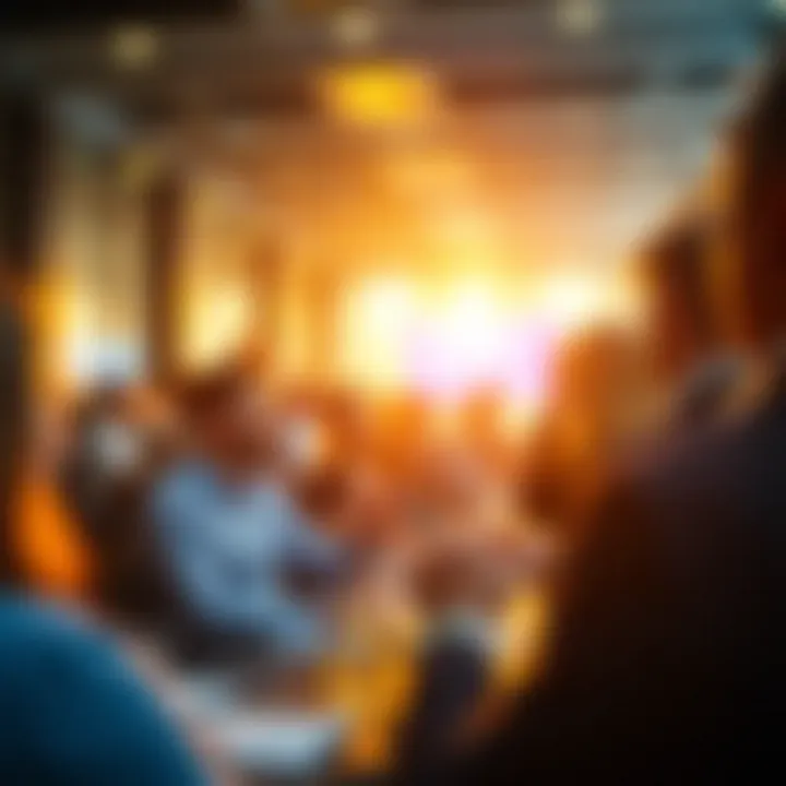 Enhancing Networking Opportunities A professional networking event showcasing connectivity