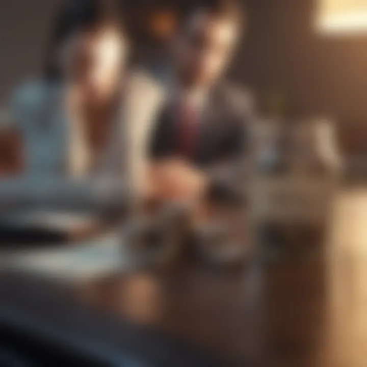A conceptual illustration depicting various types of loans available for professionals.