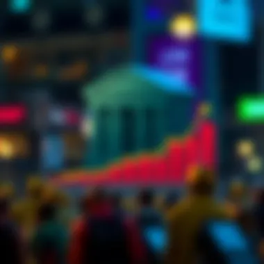 Graph illustrating the advantages of low interest banking