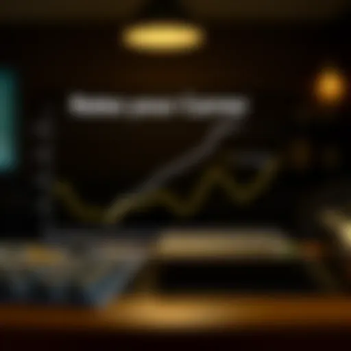 Visual representation of average credit card rates over time