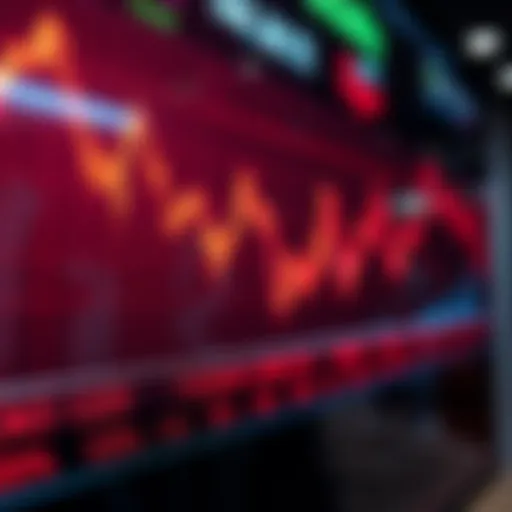 The Dynamic Nature of Penny Stocks A conceptual visualization of penny stocks on a digital stock market display