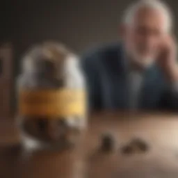 Graph depicting the relationship between retirement age and Social Security benefits