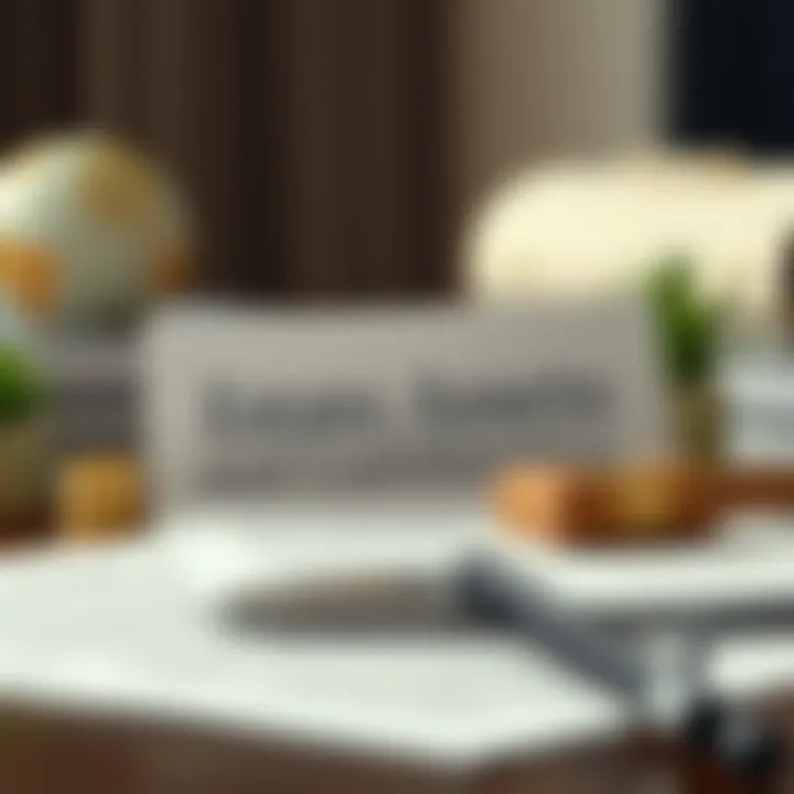 Documents representing estate assets and liabilities