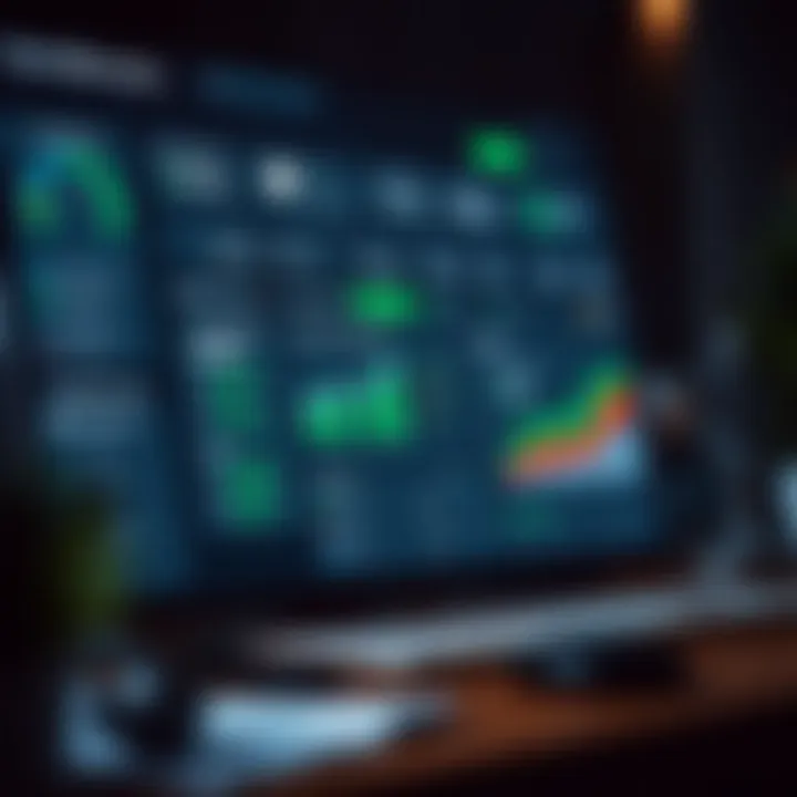 Personal finance dashboard in QuickBooks showcasing budgeting tools