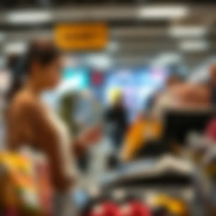 Using Prepaid Cards at Retail Outlets Retail cashier processing a prepaid card payment.